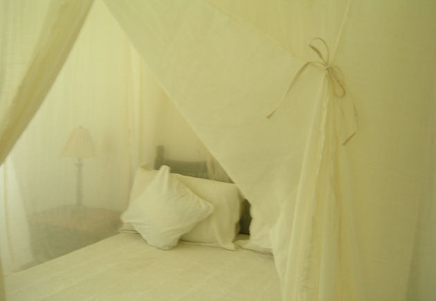 Bedroom Two with Cotton Mosquito Canopy